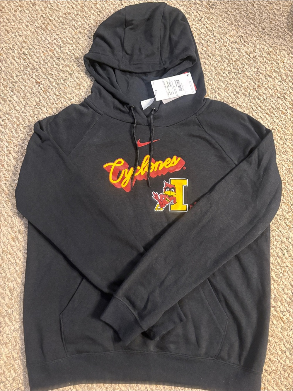 Nike Women’s Black Iowa State Cyclones Pullover Hoodie, Size S
